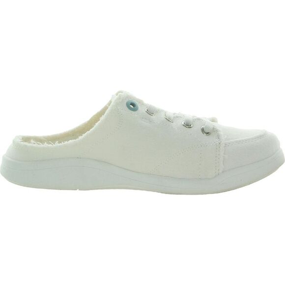 Vionic Beach Womens Breeze  White Canvas Mule Slip-On Sneakers Shoes - Picture 3 of 5